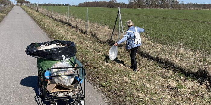 Müll sammeln bei Melbeck