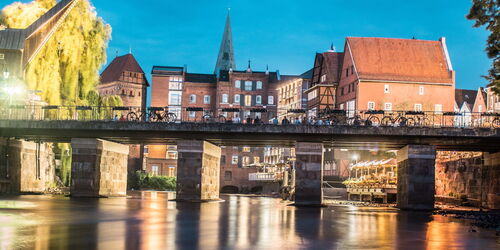 Stintbrücke in Lüneburg noch mit prächtiger Weide